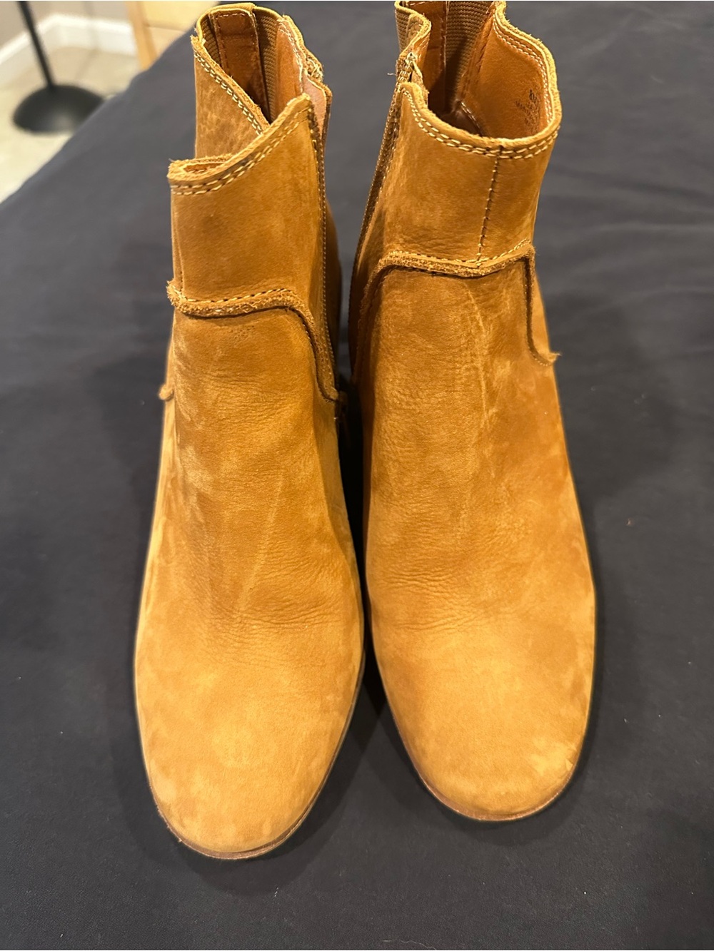 Lucky Brand Chestnut Suede Ankle Booties